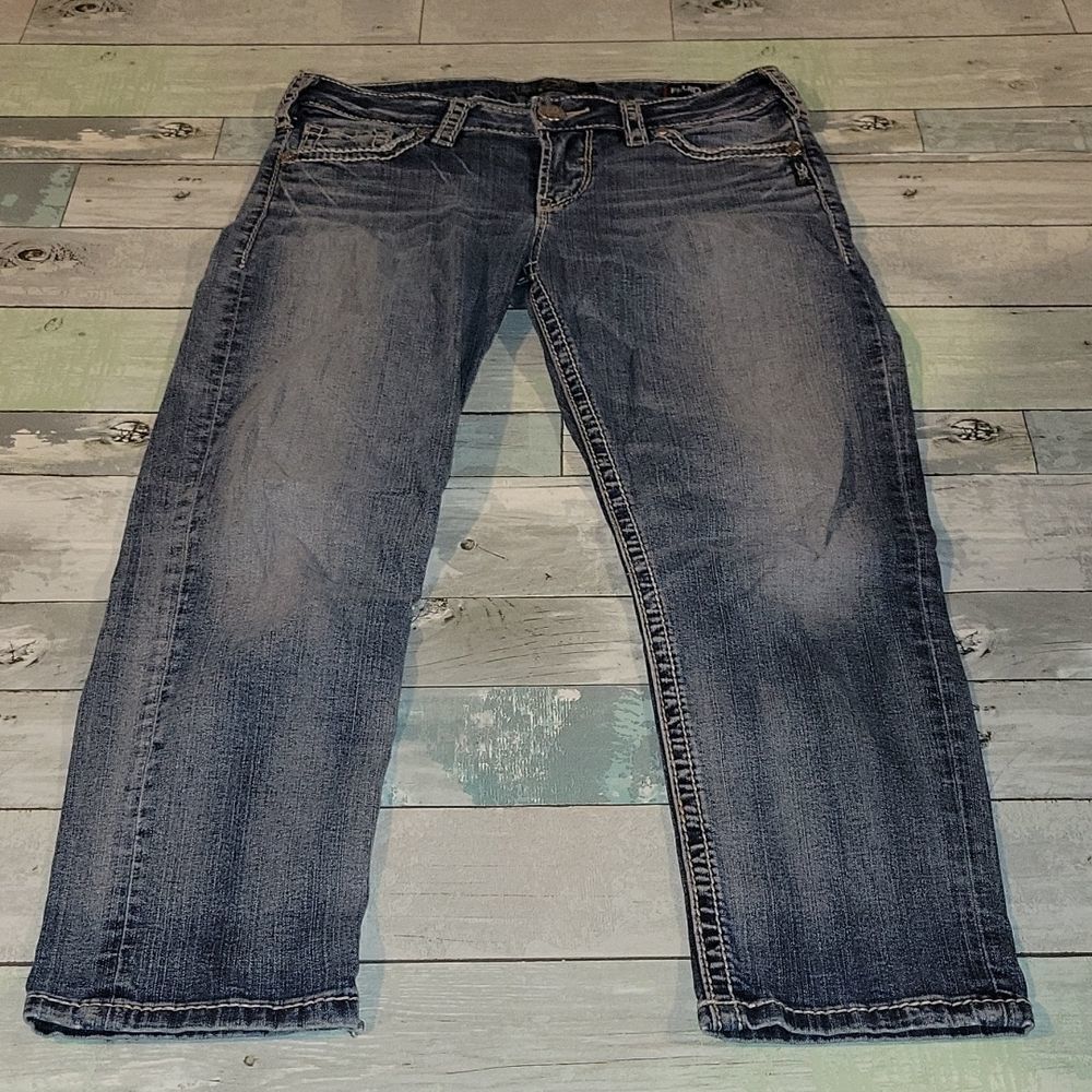 Silver Brand Tuesday Mid Capri Fluid Denim sz 29